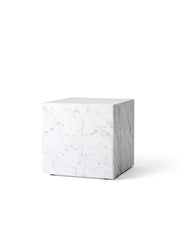 Plinth Cubic White Carrara Marmor von Audo Copenhagen