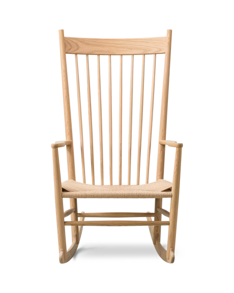 J16 Schaukelstuhl von Hans J. Wegner - Eiche geseift-Naturgeflecht - Jacobsen Plus