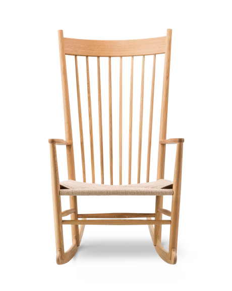 J16 Schaukelstuhl von Hans J. Wegner - Eg Öl-Naturgeflecht - Jacobsen Plus