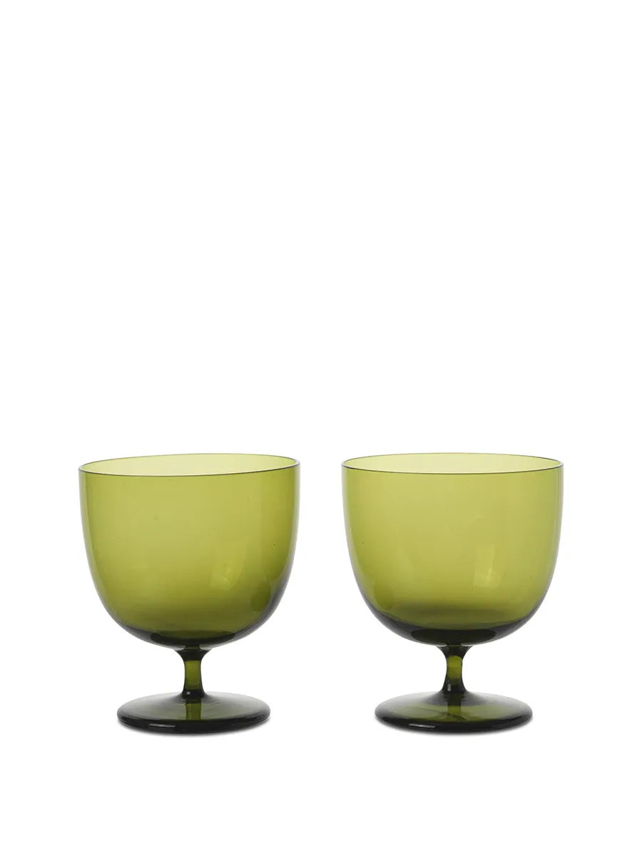 Host Wassergläser, Set á 2 Stk. von Ferm Living - Moosgrün - Jacobsen Plus