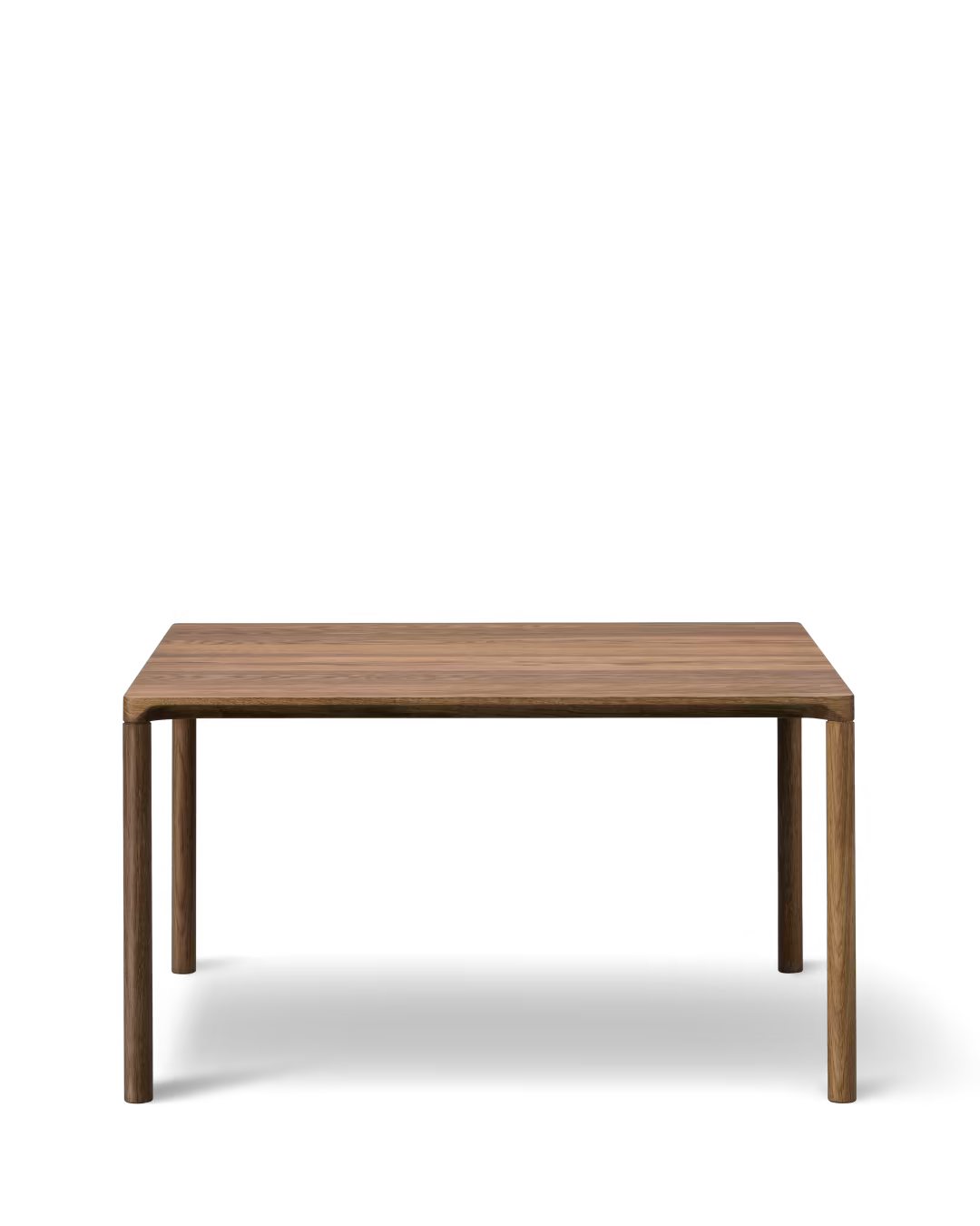 Piloti Wood Couchtisch, 75x75, H:41 cm von Hugo Passos - Geräucherte Eiche, geölt - Jacobsen Plus