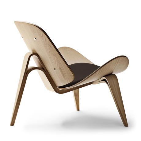 CH07 Shell Chair, Eiche weißöl/Thor 306 von Hans J. Wegner - 3 - Jacobsen Plus