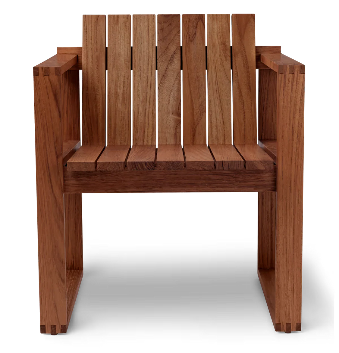 BK11 udendørs loungestol, olieret teak inkl. charcoal hynde fra Carl Hansen & Søn