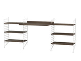 Kontor, bundle D fra String - Hvid - valnød - Jacobsen Plus