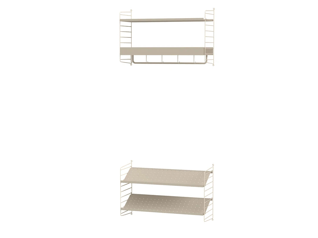 Hallway Q, entréreol fra String Furniture - Beige - beige - Jacobsen Plus