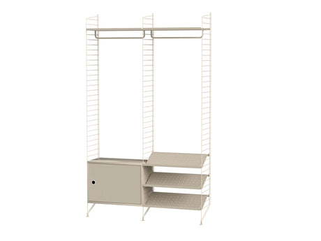 Hallway S, entréreol fra String Furniture - Beige - beige - Jacobsen Plus