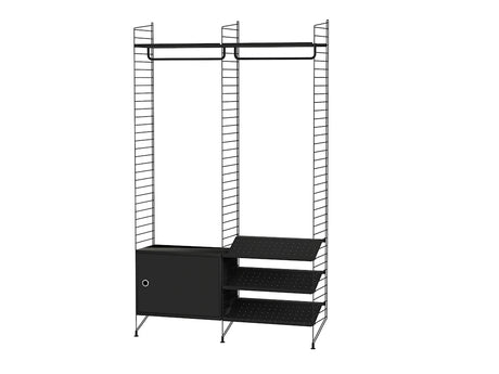 Hallway S, entréreol fra String Furniture - Sort - sort - Jacobsen Plus