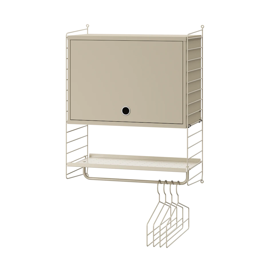 Hallway V, Eingangsregal von String Furniture - Beige - Beige - Jacobsen Plus
