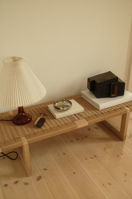 BM0489L Table Bench Special Edition, Eiche Seife Papierkordel af Børge Mogensen - 5 - Jacobsen Plus