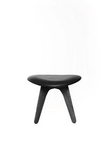 Slab Ottoman von Tom Dixon - Black Oak - Schwarzes Leder - Jacobsen Plus