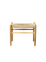 J83 Hocker von FDB Møbler - Lakeret Eg mit Naturflet - Jacobsen Plus