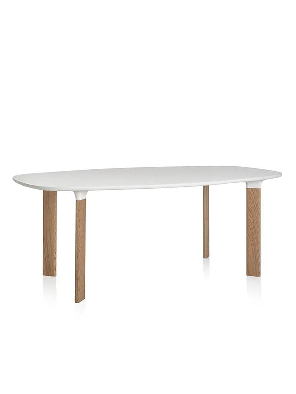 Analog Bord JH63 fra Fritz Hansen - Hvid laminat / Hvid / Eg - Jacobsen Plus