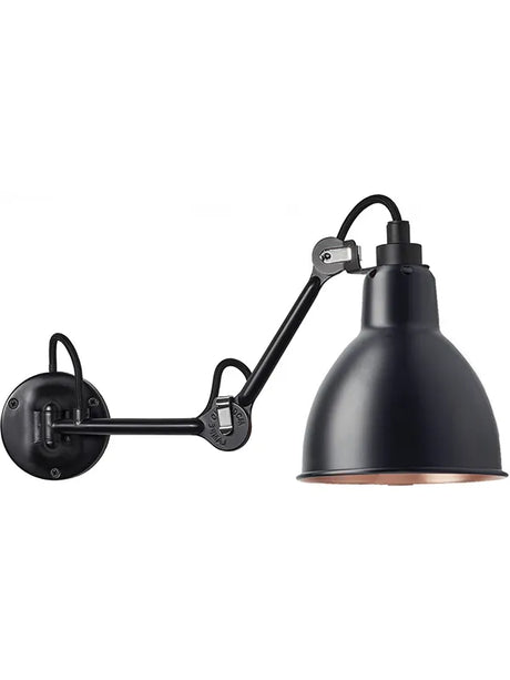Nr. 204 Wandleuchte von Lampe Gras - Innenseite in Sort-Kupfer - Jacobsen Plus