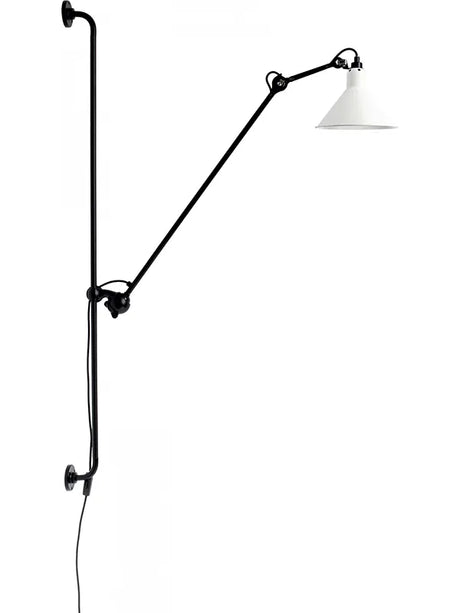 Nr. 214 Wandleuchte von Lampe Gras - Schwarzes Gestell / Matweiß - Jacobsen Plus