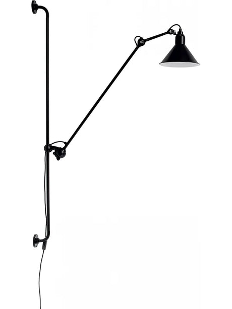 Nr. 214 Wandleuchte von Lampe Gras - Schwarzes Gestell / Schwarz - Jacobsen Plus