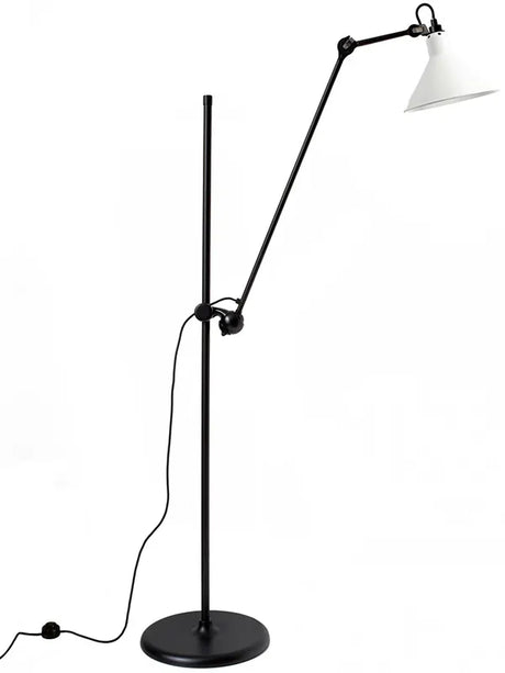 Nr. 215 Stehleuchte von Lampe Gras - Schwarzes Gestell / Matweiß - Jacobsen Plus