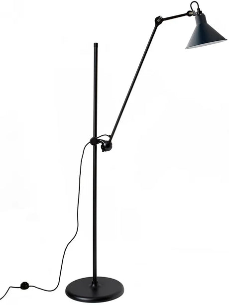 Nr. 215 Stehleuchte von Lampe Gras - Schwarzes Gestell / Blau - Jacobsen Plus