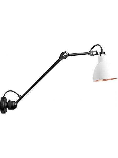 Nr. 304 L40 Wandleuchte von Lampe Gras - Schwarzes Gestell / Mathvid-Kupfer-Innenseite - Jacobsen Plus