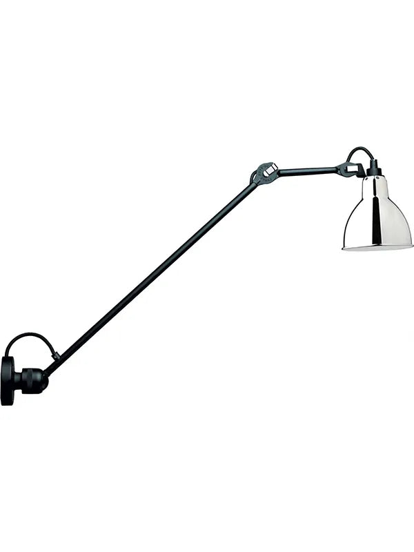 Nr. 304 L60 Wandleuchte von Lampe Gras - Schwarzes Gestell / Krom - Jacobsen Plus