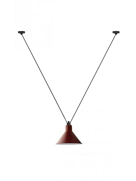 Nr. 323L Deckenleuchte von Lampe Gras - Rot - Jacobsen Plus
