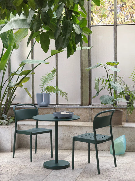 Linear Steel Side Chair von Muuto - Anthrazit Schwarz - Jacobsen Plus