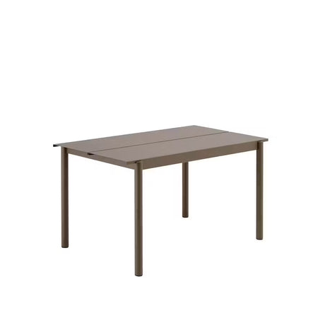 Linear Steel Table, 140x75 cm von Muuto - Taupe - Jacobsen Plus