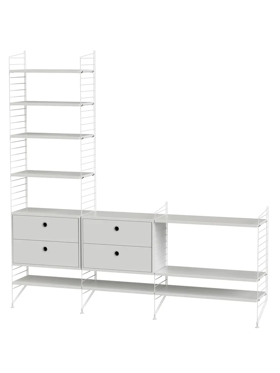 Reol, Living room J fra String - Hvid - hvid - Jacobsen Plus
