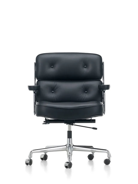 Lobby Chair ES 104 Bürostuhl, schwarzes Leder von Vitra - 3 - Jacobsen Plus