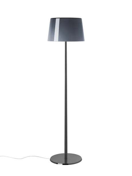 Lumiere XXL Stehleuchte von Foscarini - Schwarzes Chromgestell / Grau - Jacobsen Plus