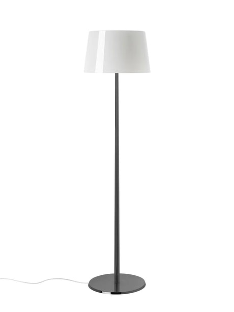 Lumiere XXL Stehleuchte von Foscarini - Schwarzes Chromgestell / Weiß - Jacobsen Plus