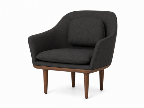 Lunar Lounge-Sessel, large, Walnuss, Main Line Flax 16 HR von Stellar Works - 1 - Jacobsen Plus