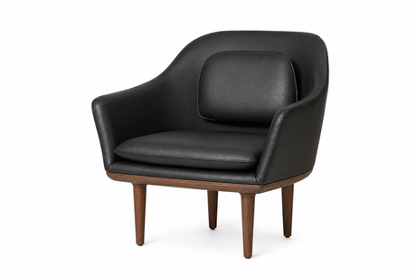 Lunar Lounge-Sessel, large, Walnuss, Bellagio Black 7925 HR von Stellar Works - 1 - Jacobsen Plus