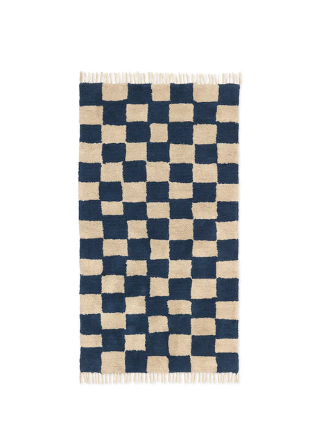 Mara Waschbarer Teppich 90 x 150 cm, deep blue von Ferm Living - 1 - Jacobsen Plus