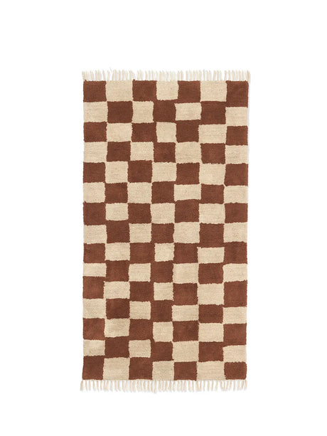 Mara Washable Rug 90 x 150 cm, rust von Ferm Living - 1 - Jacobsen Plus