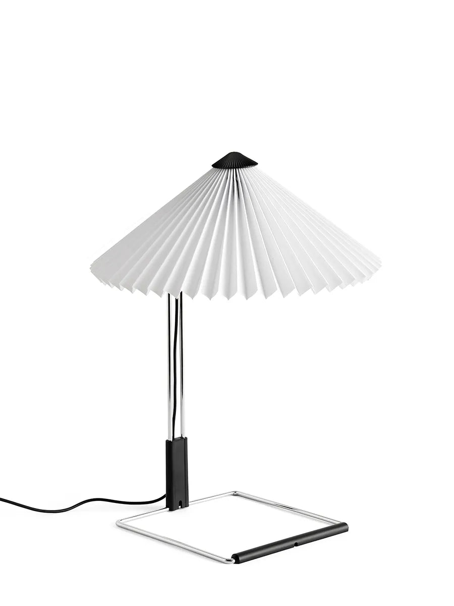 Matin Bordlampe, mirror plated base fra Hay - White - Jacobsen Plus