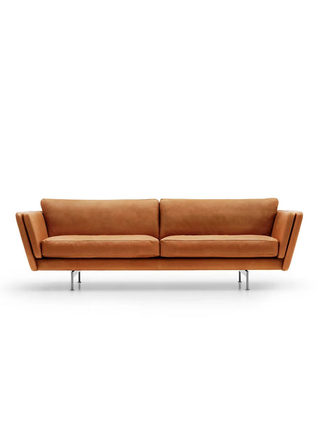 MH GRASP Sofa, Gefion Leder fra Mogens Hansen - Dunkelbraun / 223 cm - Jacobsen Plus