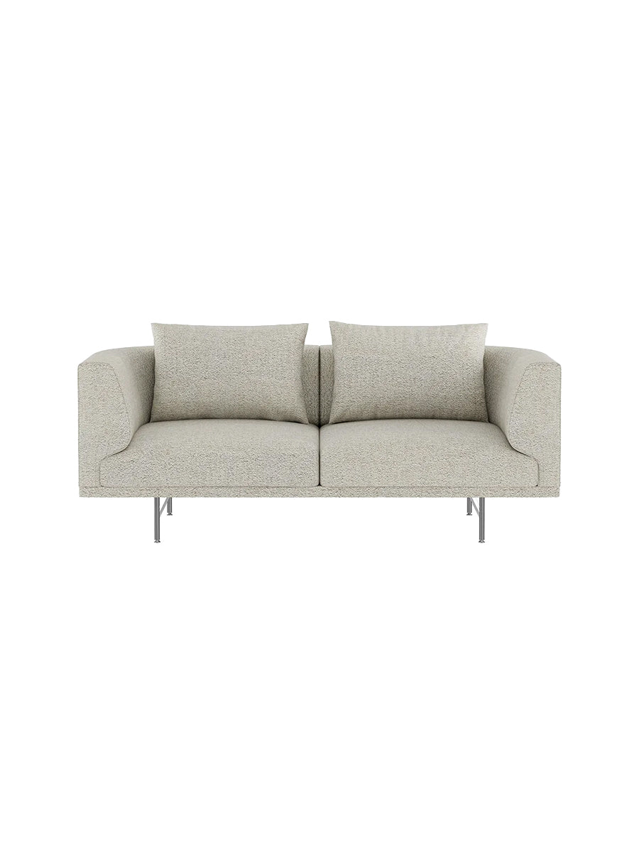 Vipp - Chimney 2-Sitzer-Sofa - Mist - Rostfrei Stahl Gestell - Jacobsen Plus