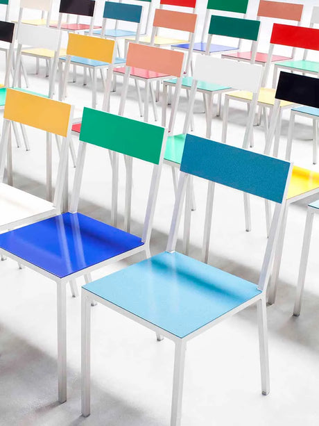 Alu Chair von Valerie Objects - Gelb - Pink - Jacobsen Plus