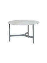 Twist Sofabord, medium fra Cane-line - Light grey / Grey (keramik) - Jacobsen Plus