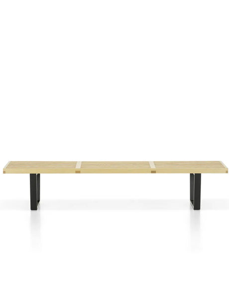 Nelson Bench, lang von Vitra - Esche - Jacobsen Plus