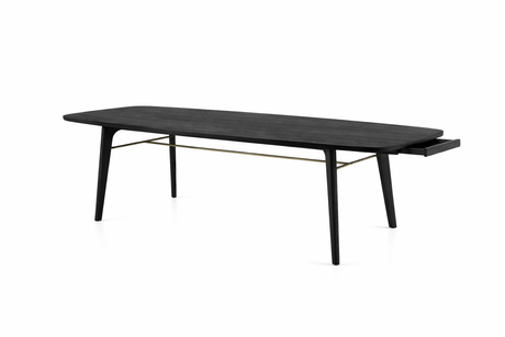 Utility Esstisch 210 cm, Schwarz Eiche von Stellar Works - 1 - Jacobsen Plus