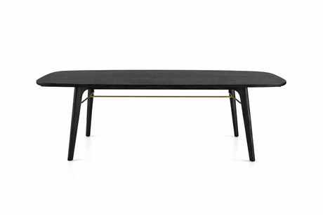 Utility Esstisch 180 cm, schwarz Eiche von Stellar Works - 1 - Jacobsen Plus