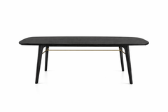 Utility Esstisch 180 cm, schwarz Eiche von Stellar Works