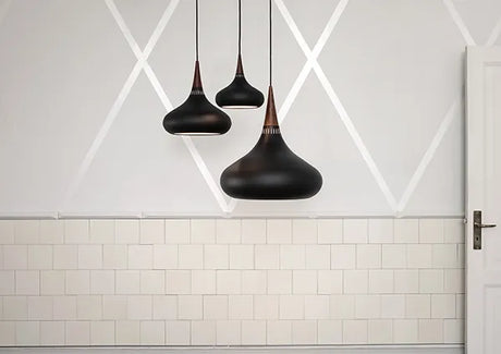 Orient Pendelleuchte, black von Fritz Hansen - P1 (Ø225mm) - Jacobsen Plus