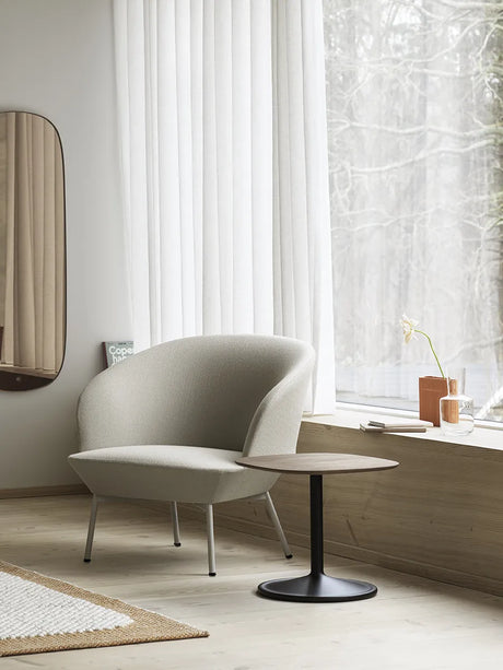 Soft Side Table, Ø48/H40 von Muuto - Beige Green Laminat - Jacobsen Plus