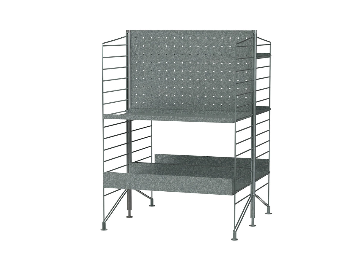String Outdoor J Outdoor Regal aus galvanisiertem Stahl