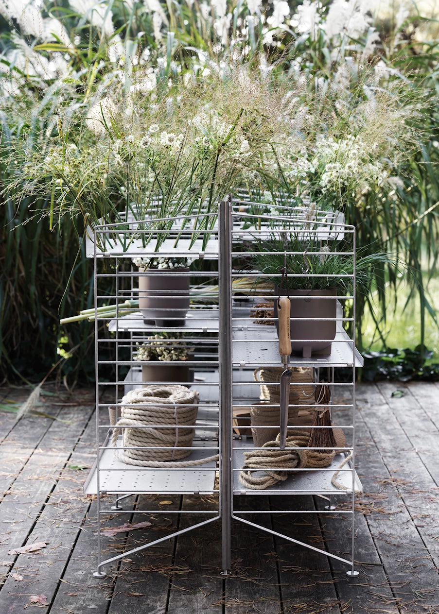 String Outdoor J Outdoor Regal aus galvanisiertem Stahl