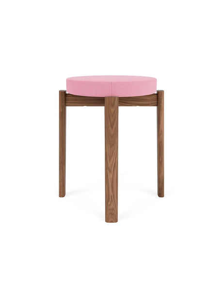 Passage Stool, gepolstert von Audo Copenhagen - Walnuss - Vidar 0526 - Jacobsen Plus