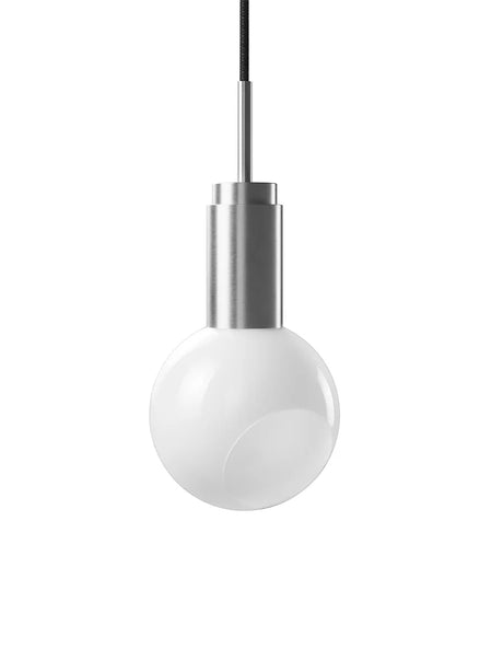 Donya Pendelleuchte, opal von Anour - Silber gebürstet - Jacobsen Plus