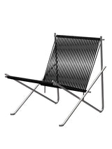PK4 Lounge-Sessel in Schwarz, Stahlstel von Poul Kjærholm - Ohne Kissen - Jacobsen Plus